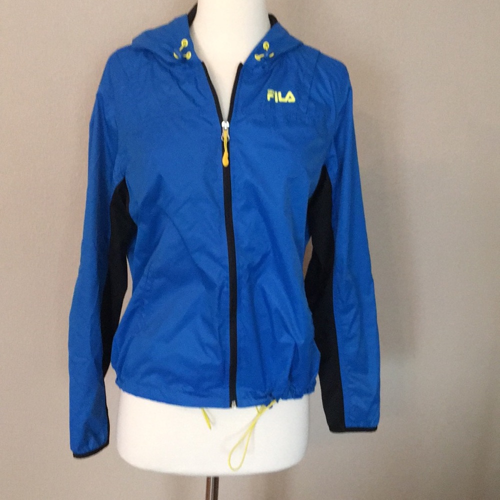 Fila blue jacket, windbreaker, jogging jacket